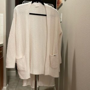 Abercrombie Kids Fuzzy Open Front Cardigan